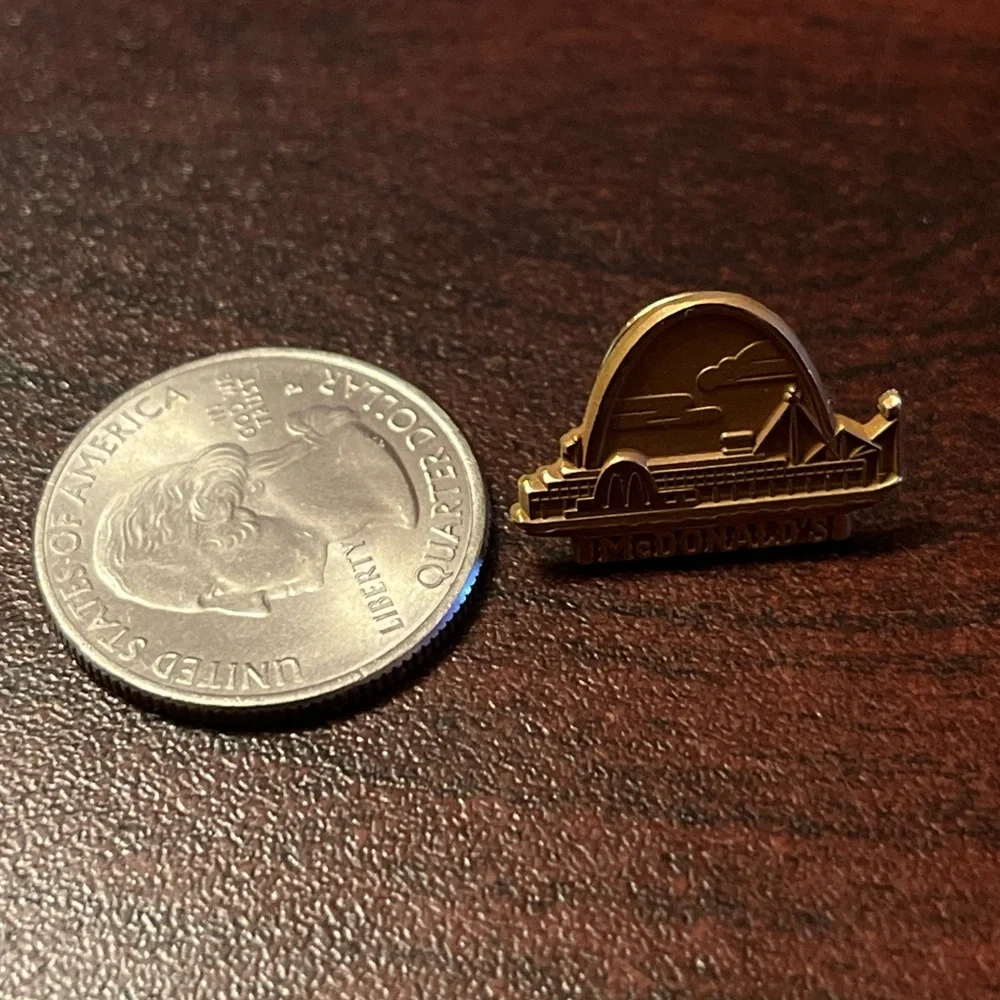 Lot Of 4 McDonald’s Employee Lapel Hat Pins‎